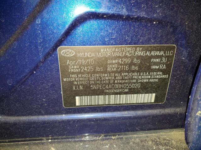 Photo 11 VIN: 5NPEC4AC0BH055020 - HYUNDAI SONATA SE 