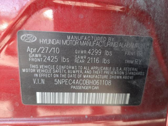 Photo 9 VIN: 5NPEC4AC0BH061108 - HYUNDAI SONATA SE 