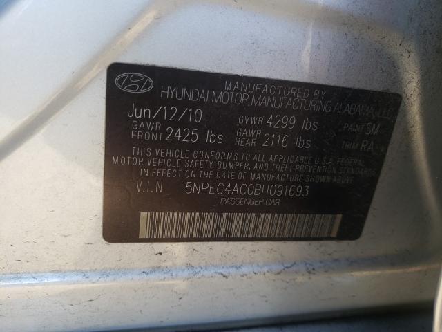 Photo 9 VIN: 5NPEC4AC0BH091693 - HYUNDAI SONATA SE 