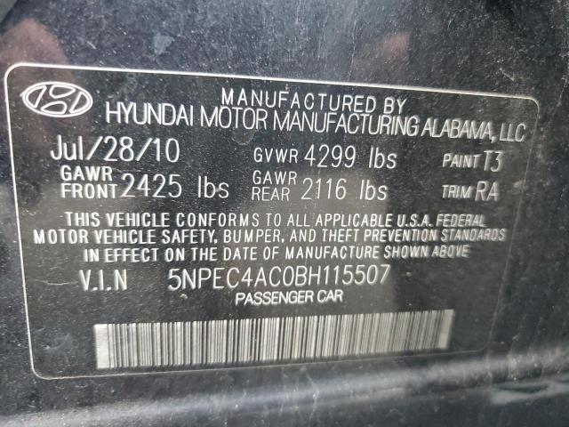 Photo 11 VIN: 5NPEC4AC0BH115507 - HYUNDAI SONATA 