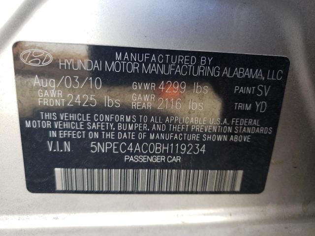 Photo 9 VIN: 5NPEC4AC0BH119234 - HYUNDAI SONATA SE 