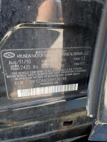 Photo 11 VIN: 5NPEC4AC0BH126748 - HYUNDAI SONATA 