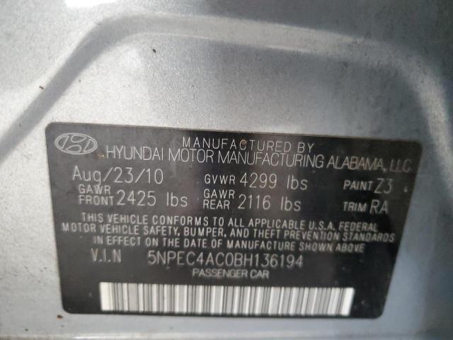 Photo 11 VIN: 5NPEC4AC0BH136194 - HYUNDAI SONATA SE 