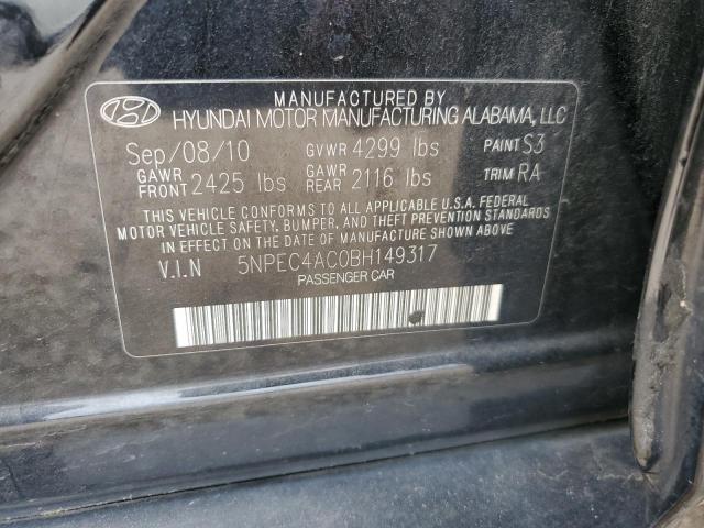 Photo 11 VIN: 5NPEC4AC0BH149317 - HYUNDAI SONATA SE 