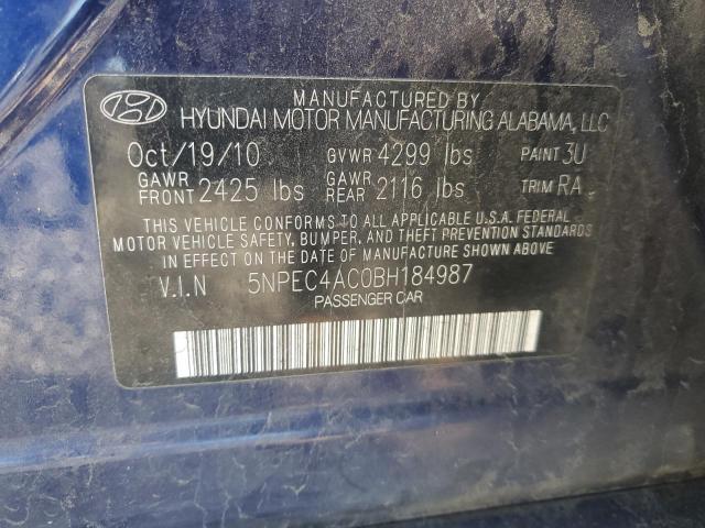 Photo 11 VIN: 5NPEC4AC0BH184987 - HYUNDAI SONATA 