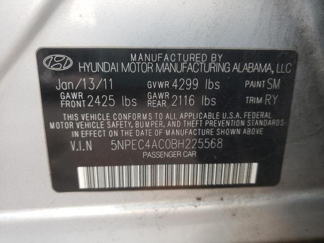 Photo 9 VIN: 5NPEC4AC0BH225568 - HYUNDAI SONATA 