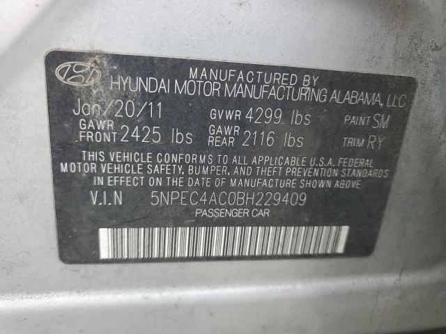 Photo 11 VIN: 5NPEC4AC0BH229409 - HYUNDAI SONATA SE 