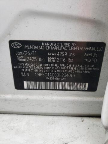 Photo 9 VIN: 5NPEC4AC0BH234013 - HYUNDAI SONATA SE 