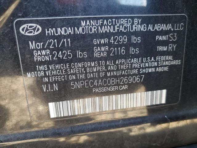 Photo 11 VIN: 5NPEC4AC0BH269067 - HYUNDAI SONATA SE 