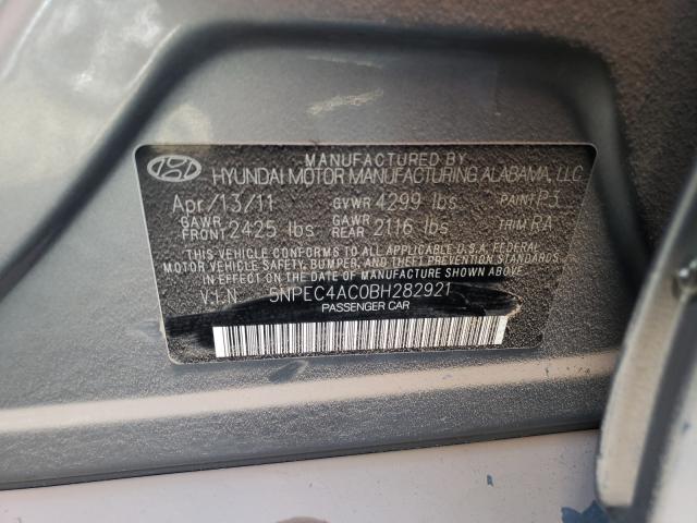 Photo 9 VIN: 5NPEC4AC0BH282921 - HYUNDAI SONATA SE 