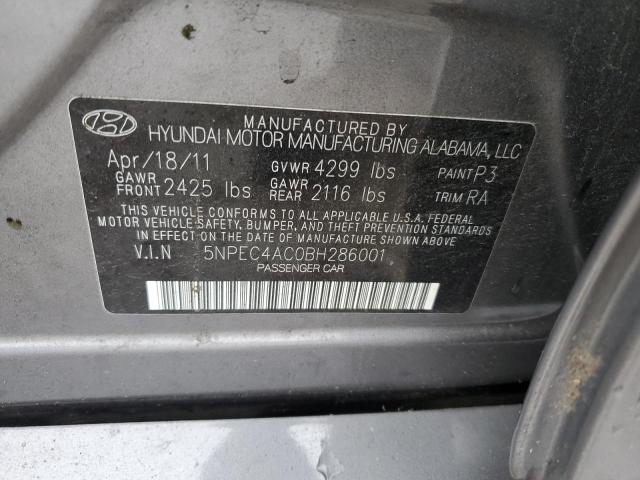 Photo 11 VIN: 5NPEC4AC0BH286001 - HYUNDAI SONATA 