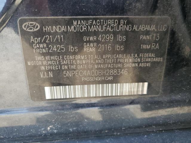 Photo 11 VIN: 5NPEC4AC0BH288346 - HYUNDAI SONATA SE 