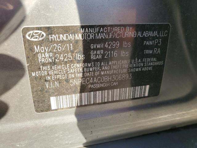 Photo 12 VIN: 5NPEC4AC0BH306893 - HYUNDAI SONATA SE 