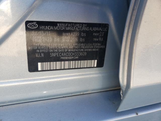 Photo 9 VIN: 5NPEC4AC0CH333609 - HYUNDAI SONATA SE 