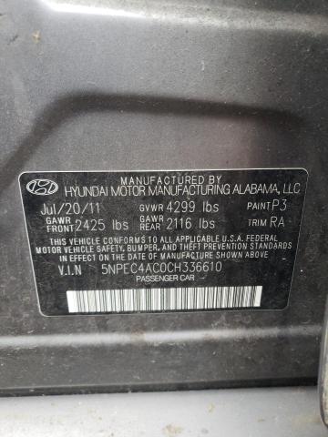 Photo 12 VIN: 5NPEC4AC0CH336610 - HYUNDAI SONATA SE 