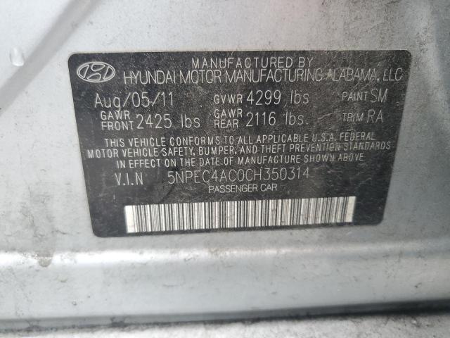 Photo 11 VIN: 5NPEC4AC0CH350314 - HYUNDAI SONATA 