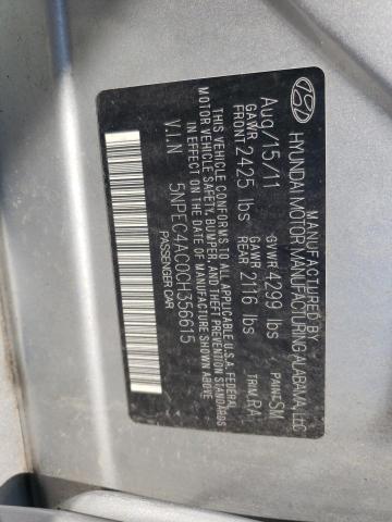 Photo 11 VIN: 5NPEC4AC0CH356615 - HYUNDAI SONATA SE 