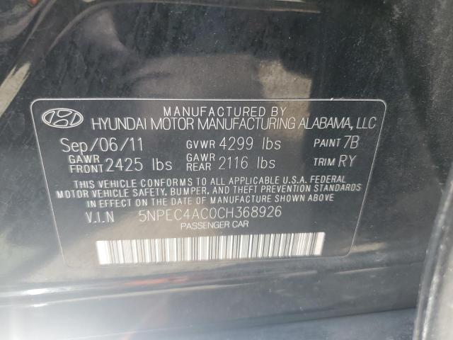 Photo 11 VIN: 5NPEC4AC0CH368926 - HYUNDAI SONATA 