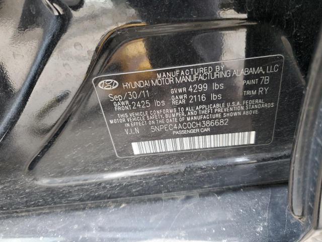 Photo 11 VIN: 5NPEC4AC0CH386682 - HYUNDAI SONATA SE 