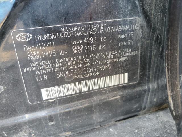 Photo 11 VIN: 5NPEC4AC0CH436965 - HYUNDAI SONATA SE 