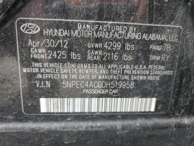 Photo 11 VIN: 5NPEC4AC0DH519958 - HYUNDAI SONATA 