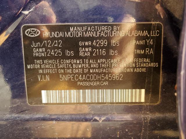 Photo 11 VIN: 5NPEC4AC0DH545962 - HYUNDAI SONATA 