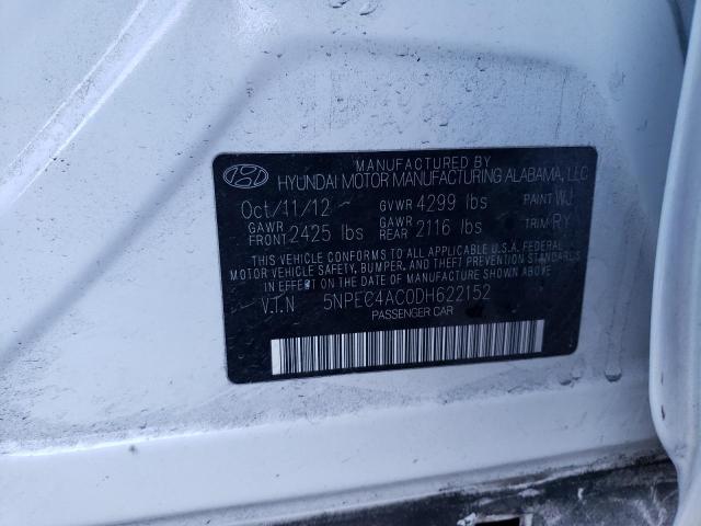 Photo 12 VIN: 5NPEC4AC0DH622152 - HYUNDAI SONATA SE 