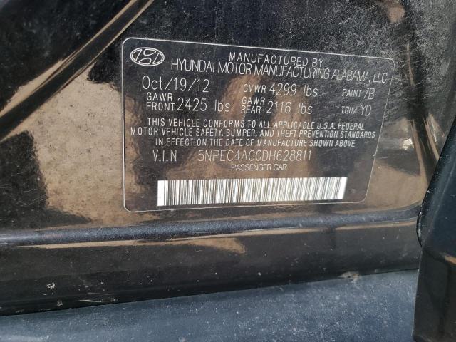 Photo 11 VIN: 5NPEC4AC0DH628811 - HYUNDAI SONATA SE 