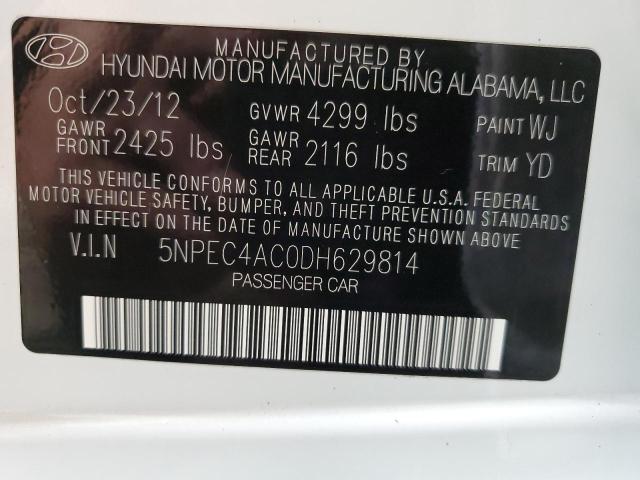 Photo 11 VIN: 5NPEC4AC0DH629814 - HYUNDAI SONATA 