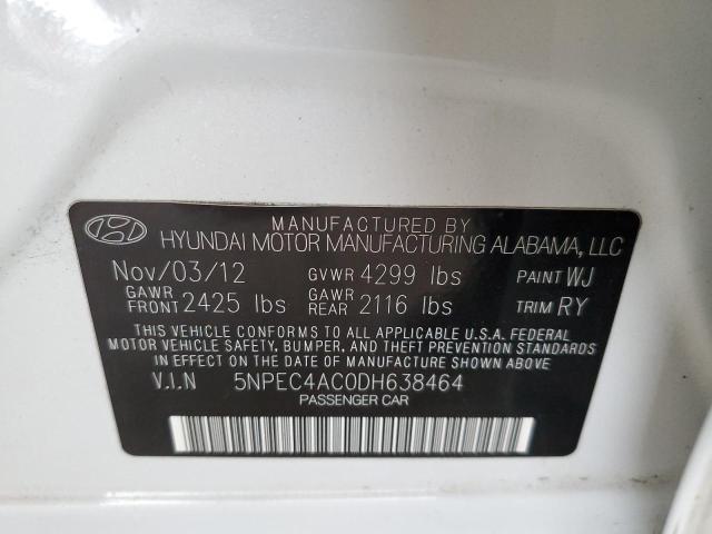 Photo 11 VIN: 5NPEC4AC0DH638464 - HYUNDAI SONATA SE 