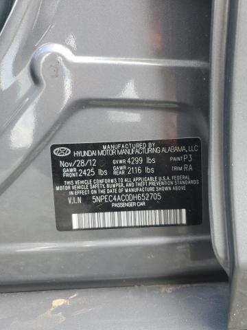 Photo 11 VIN: 5NPEC4AC0DH652705 - HYUNDAI SONATA 