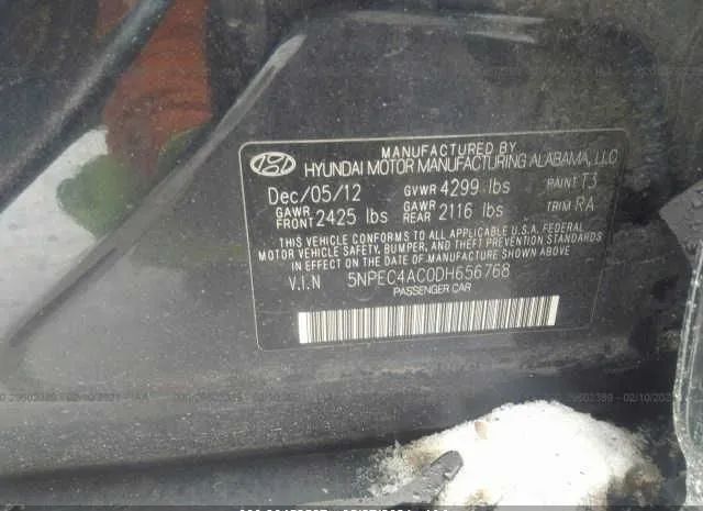 Photo 8 VIN: 5NPEC4AC0DH656768 - HYUNDAI SONATA 