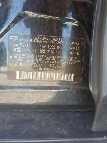 Photo 12 VIN: 5NPEC4AC0DH676163 - HYUNDAI SONATA SE 