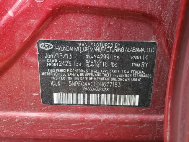 Photo 11 VIN: 5NPEC4AC0DH677183 - HYUNDAI SONATA 