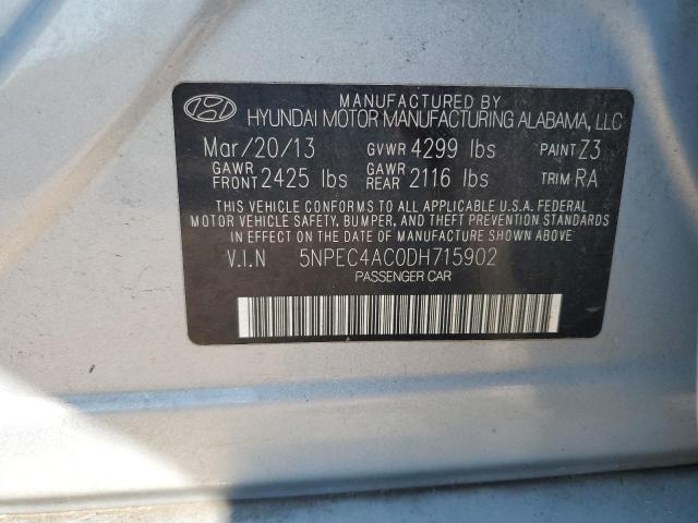 Photo 11 VIN: 5NPEC4AC0DH715902 - HYUNDAI SONATA SE 