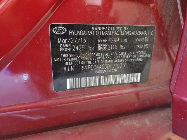 Photo 9 VIN: 5NPEC4AC0DH719318 - HYUNDAI SONATA 