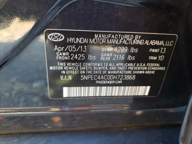 Photo 9 VIN: 5NPEC4AC0DH723868 - HYUNDAI SONATA SE 