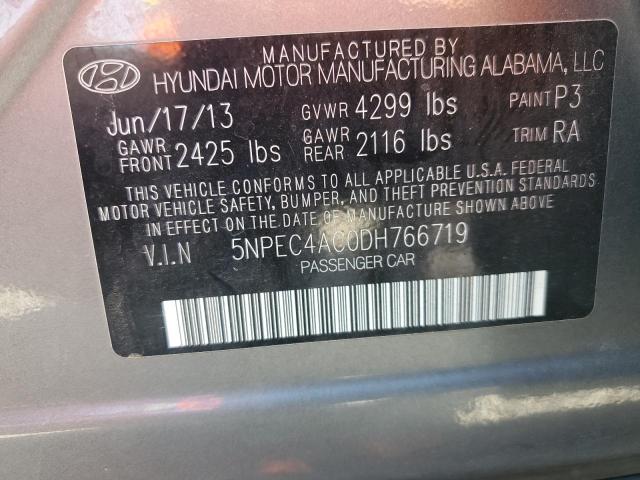 Photo 11 VIN: 5NPEC4AC0DH766719 - HYUNDAI SONATA 