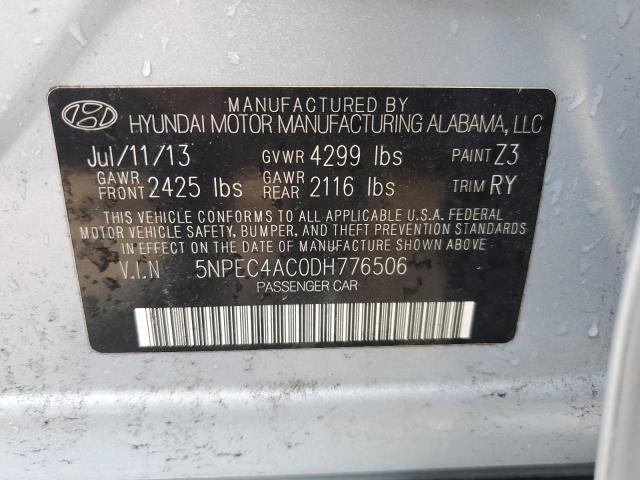 Photo 11 VIN: 5NPEC4AC0DH776506 - HYUNDAI SONATA 