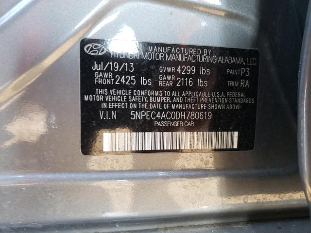 Photo 11 VIN: 5NPEC4AC0DH780619 - HYUNDAI SONATA SE 