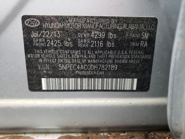 Photo 9 VIN: 5NPEC4AC0DH782189 - HYUNDAI SONATA SE 