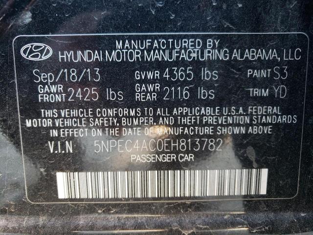 Photo 11 VIN: 5NPEC4AC0EH813782 - HYUNDAI SONATA 