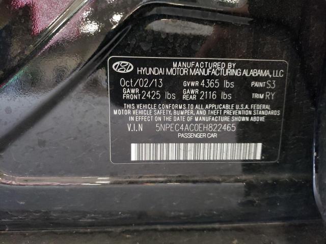 Photo 12 VIN: 5NPEC4AC0EH822465 - HYUNDAI SONATA SE 