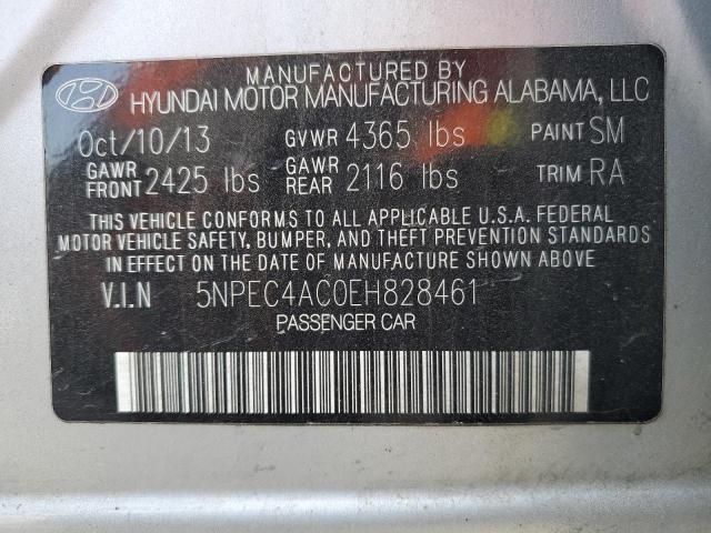 Photo 11 VIN: 5NPEC4AC0EH828461 - HYUNDAI SONATA SE 