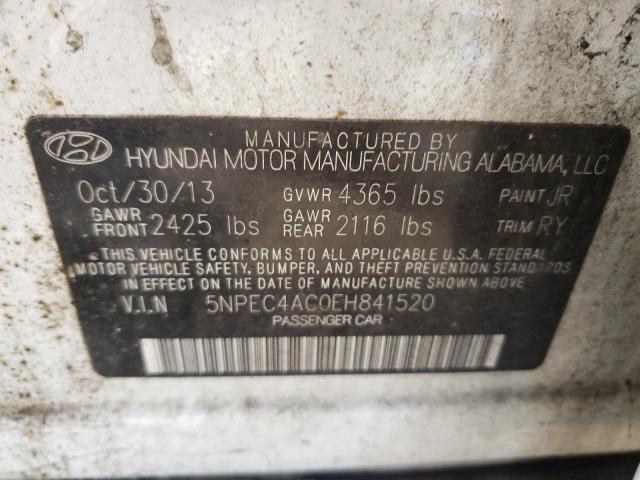 Photo 9 VIN: 5NPEC4AC0EH841520 - HYUNDAI SONATA SE 