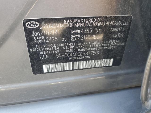 Photo 11 VIN: 5NPEC4AC0EH877501 - HYUNDAI SONATA 