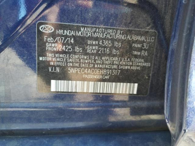 Photo 11 VIN: 5NPEC4AC0EH891317 - HYUNDAI SONATA SE 