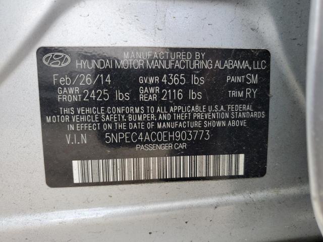 Photo 11 VIN: 5NPEC4AC0EH903773 - HYUNDAI SONATA SE 