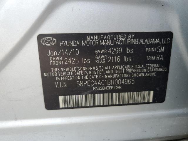 Photo 12 VIN: 5NPEC4AC1BH004965 - HYUNDAI SONATA 