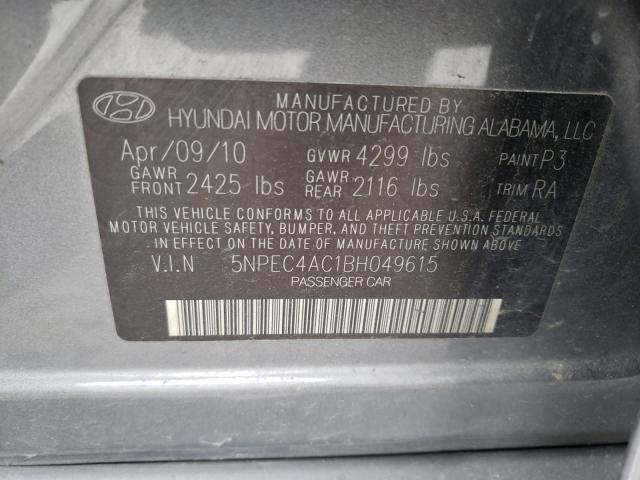 Photo 9 VIN: 5NPEC4AC1BH049615 - HYUNDAI SONATA SE 